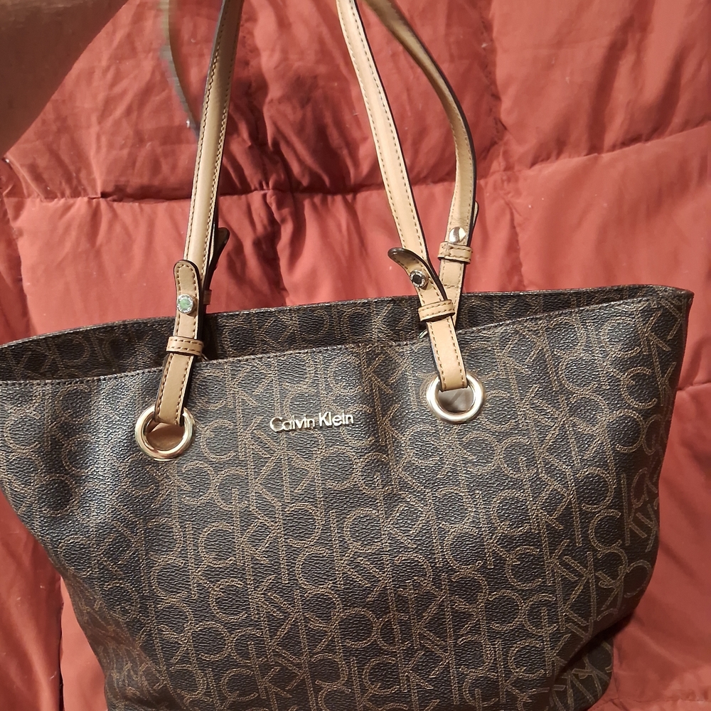 Calvin Klein Brown Satchel Bag